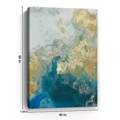 Kirklands Home Canvas Art|Ocean Splash II Canvas Art Print Blue