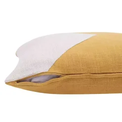 Outlet Ochre & Ivory Geometric Colorblock Throw Pillow Pillows