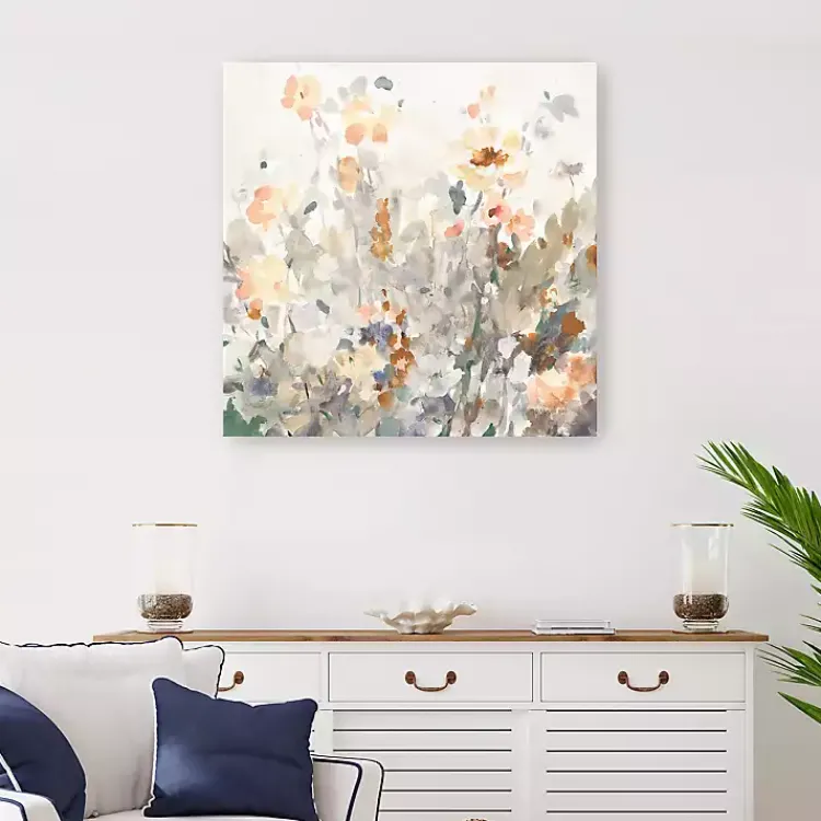 Kirklands Home Canvas Art|October Garden Canvas Art Print Gray