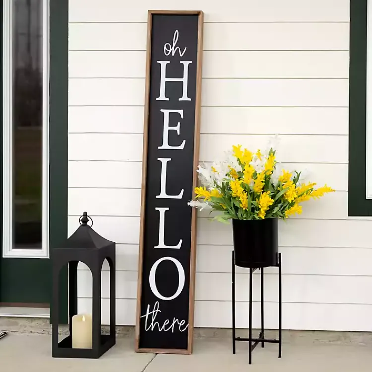 Kirklands Home Garden Decor|Oh Hello There Porch Board