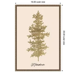 Online Oh Tannenbaum Framed Canvas Art Print Christmas Art & Wall Decor