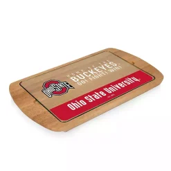 Kirklands Home Serving & Entertaining|Ohio State Buckeyes Wood and Glass Serving Board