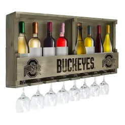 Kirklands Home Wall Storage|Ohio State Reclaimed Wood Bar Shelf Gray
