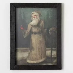 Hot Old World Santa Framed Art Print Christmas Decorations