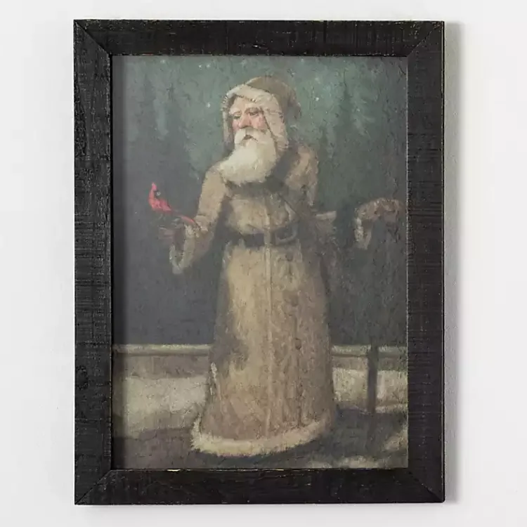 Hot Old World Santa Framed Art Print Christmas Decorations