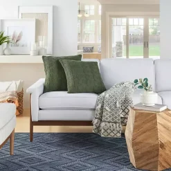 Online Olive Cable Knit Throw Pillows, Set of 2 Pillows