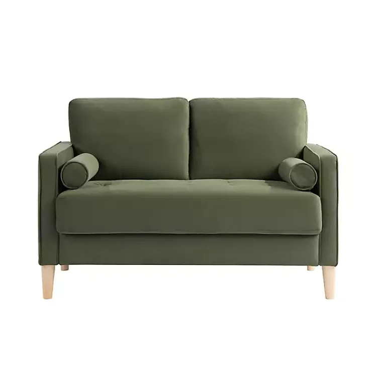 Kirklands Home Sofas & Loveseats|Olive Chelsea Modern Loveseat Green