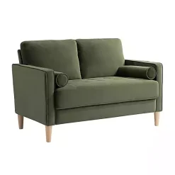 Kirklands Home Sofas & Loveseats|Olive Chelsea Modern Loveseat Green