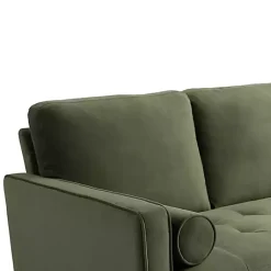 Kirklands Home Sofas & Loveseats|Olive Chelsea Modern Loveseat Green