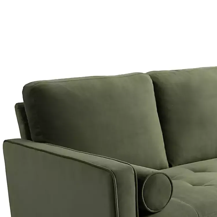 Kirklands Home Sofas & Loveseats|Olive Chelsea Modern Loveseat Green