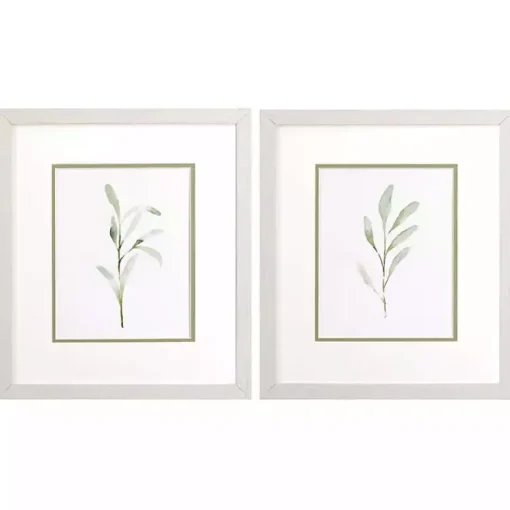 Kirklands Home Framed Art|Olive Leaves Framed Art Prints, Set of 2