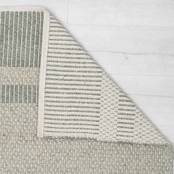 Kirklands Home Area Rugs|Olive Striped Border Area Rug Green