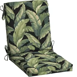 Kirklands Home Outdoor Cushions & Pillows|Onyx Cebu Luxe Outdoor Dining Chair Cushion Black