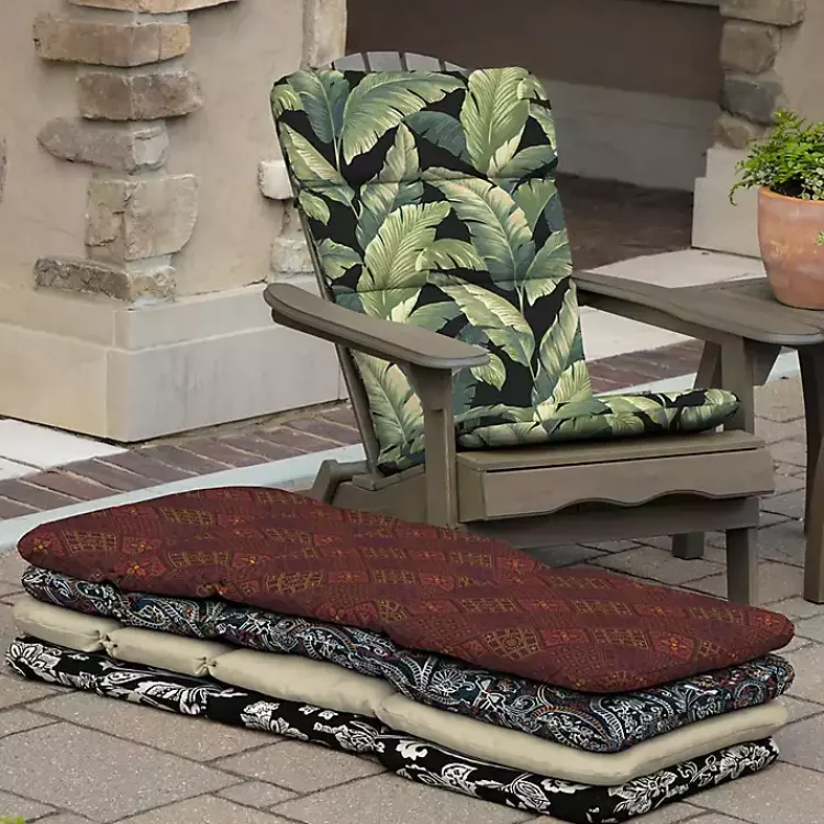 Kirklands Home Outdoor Cushions & Pillows|Onyx Cebu Outdoor Adirondack Cushion