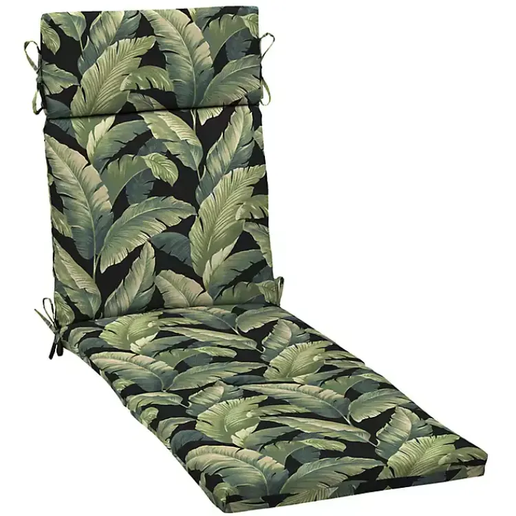 Kirklands Home Outdoor Cushions & Pillows|Onyx Cebu Outdoor Chaise Cushion