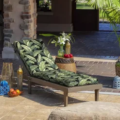 Kirklands Home Outdoor Cushions & Pillows|Onyx Cebu Outdoor Chaise Cushion
