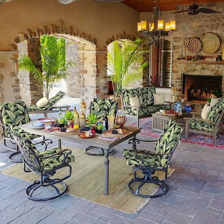 Kirklands Home Outdoor Cushions & Pillows|Onyx Cebu Outdoor Chaise Cushion