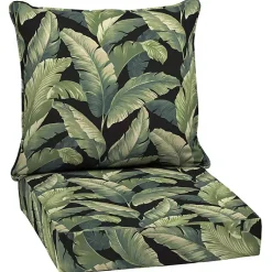 Kirklands Home Outdoor Cushions & Pillows|Onyx Cebu 2-pc. Outdoor Deep Seat Cushion
