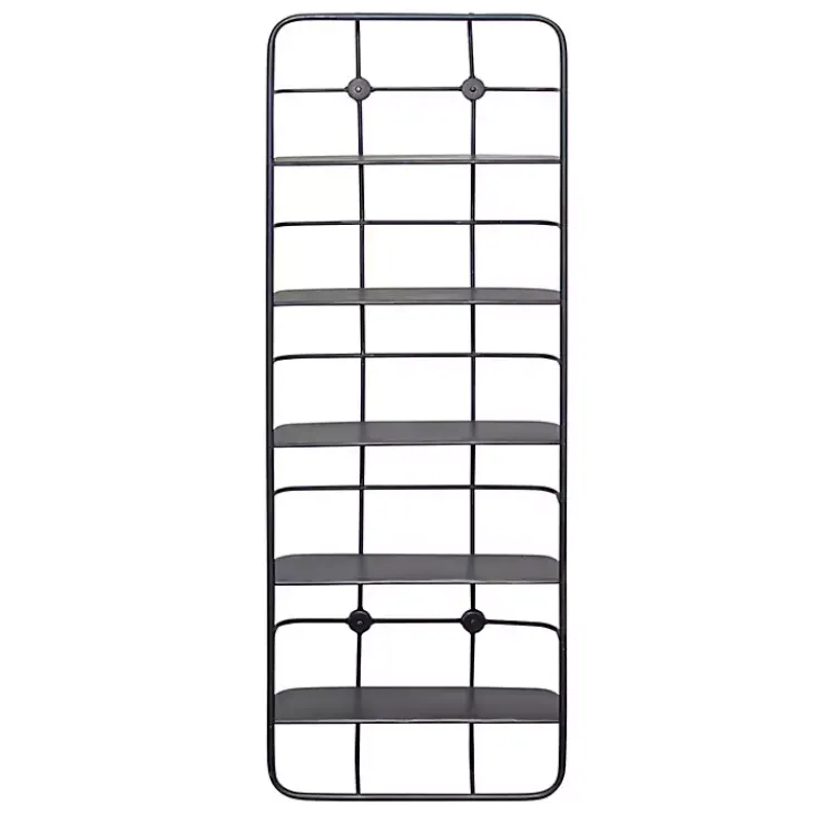 Kirklands Home Shelves|Onyx Squared Iron Grid Wall Shelves
