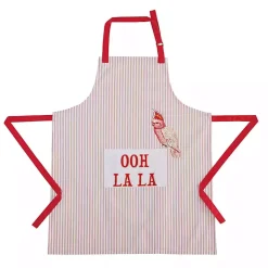 Kirklands Home Kitchen Accessories|Ooh La La Apron RedWhite