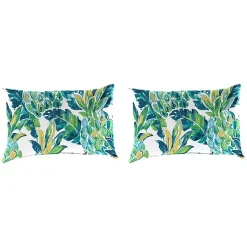 Kirklands Home Outdoor Cushions & Pillows|Opal Vida Outdoor Lumbar Pillows, Set of 2 Green