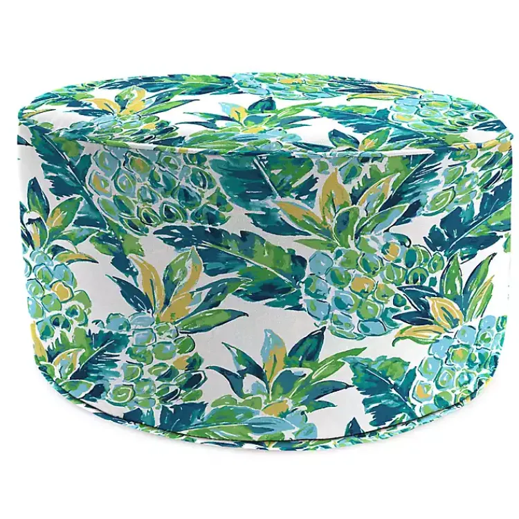Kirklands Home Outdoor Cushions & Pillows|Opal Vida Round Outdoor Pouf