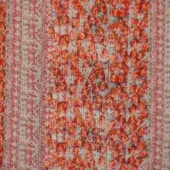 New Orange and Pink Floral Stripe Pillow Pillows