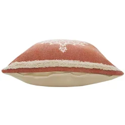 Clearance Orange and White Medallion Pillow Pillows