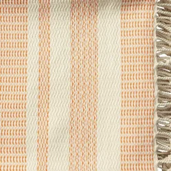 New Orange and White Stripes Cotton Throw Blankets & Throws