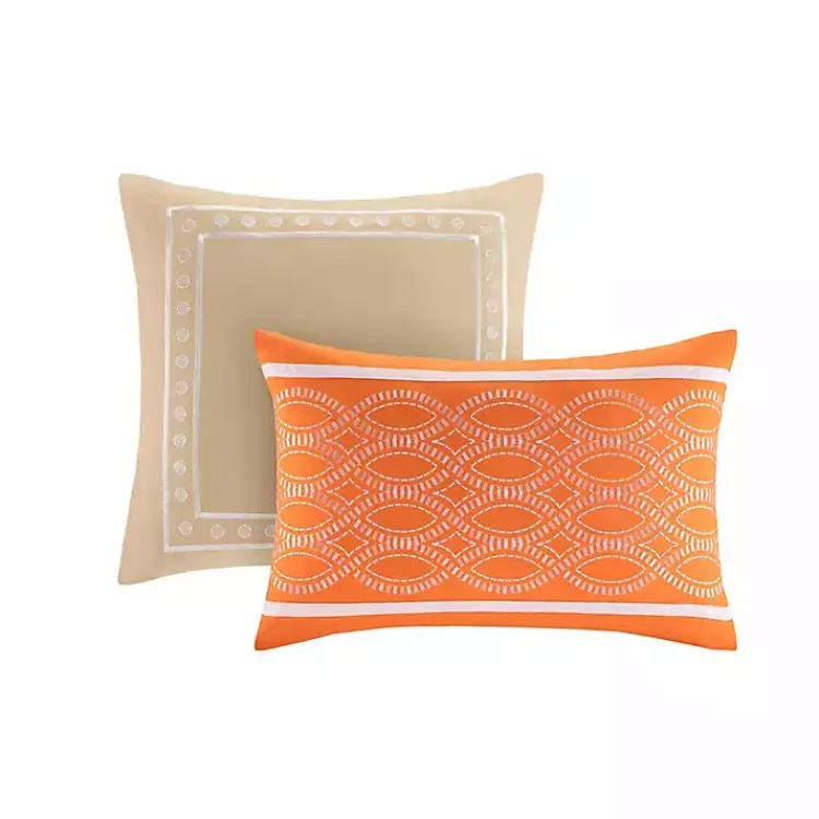 Kirklands Home Comforters|Orange Damask 5-pc. California King Comforter Set