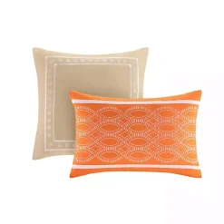 Kirklands Home Comforters|Orange Damask 5-pc. Full/Queen Comforter Set