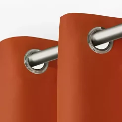 Kirklands Home Outdoor Curtains|Eliza Outdoor Curtain Panel Set, 96 in. Orange