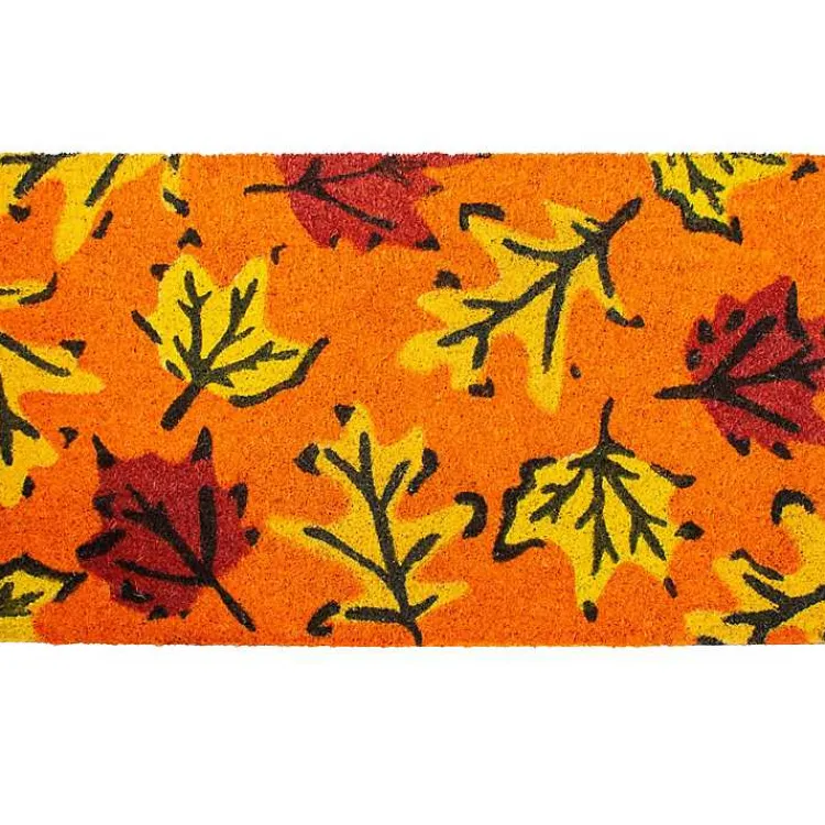 Online Orange Fall Botanical Doormat Fall