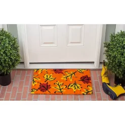 Online Orange Fall Botanical Doormat Fall