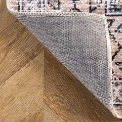 Kirklands Home Area Rugs|Orange Global Motif Washable Runner