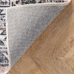 Kirklands Home Area Rugs|Orange Global Pattern Washable Area Rug, 5x8