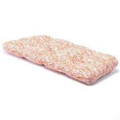 Kirklands Home Outdoor Cushions & Pillows|Patterned Outdoor Bench Cushion Orange