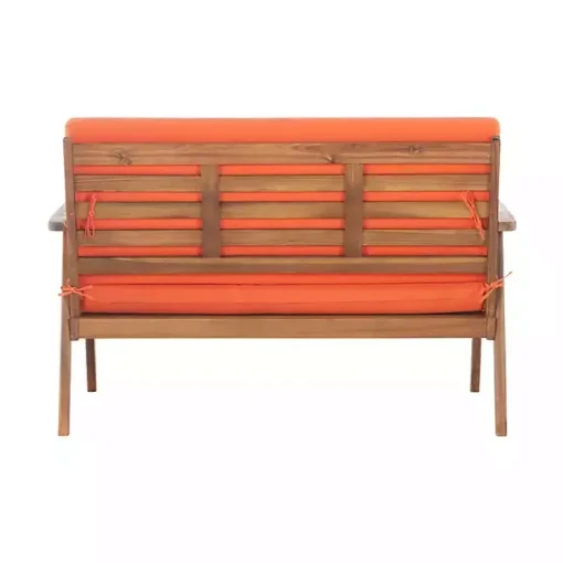 Kirklands Home Outdoor Sets|4-pc. Acacia Wood Outdoor Living Set Orange