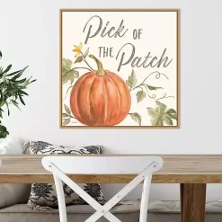Online Orange Pick of the Patch Framed Canvas Art Print Fall