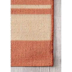 Kirklands Home Outdoor Rugs|Robin Stripe Outdoor Rug, 5x8 Orange