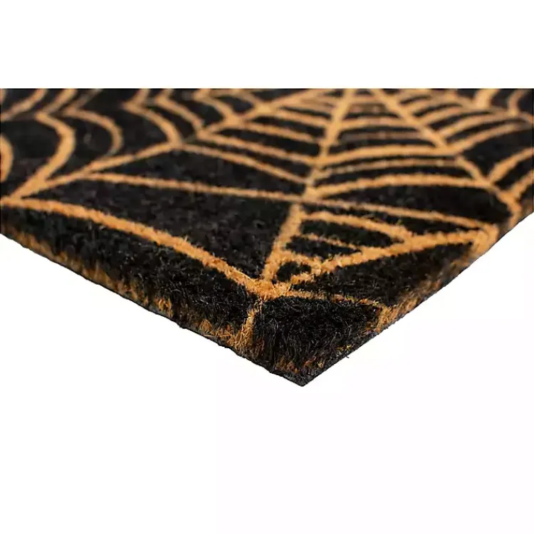 Sale Orange Spiderweb Halloween Doormat Halloween