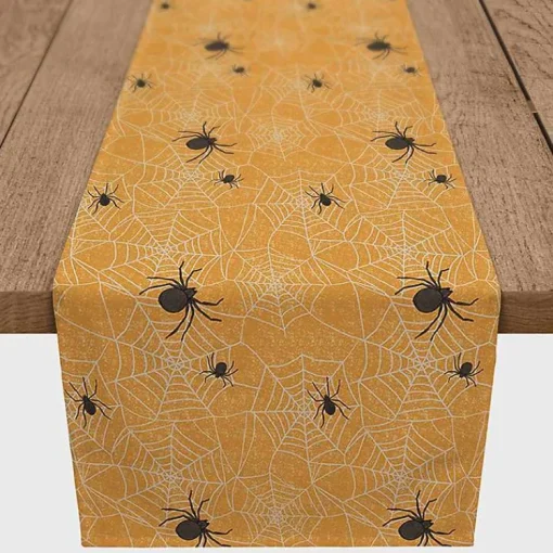 Sale Spiderwebs Halloween Table Runner, 90 in. Halloween