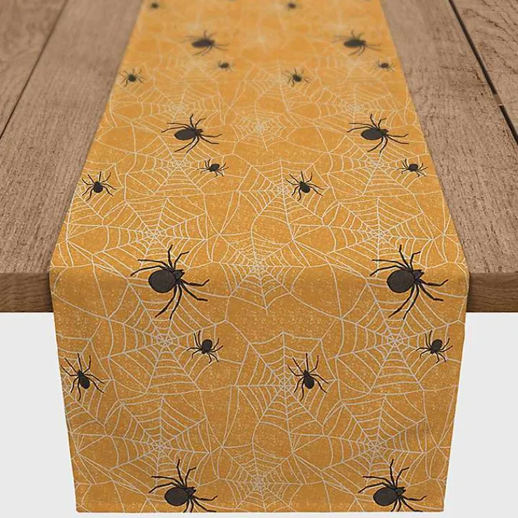 Sale Spiderwebs Halloween Table Runner, 90 in. Halloween