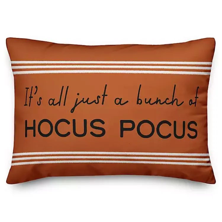 Hot Striped Hocus Pocus Pillow Halloween