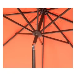 Kirklands Home Outdoor Accent Furniture|Tilt Crank 9 ft. Outdoor Metal Umbrella Orange