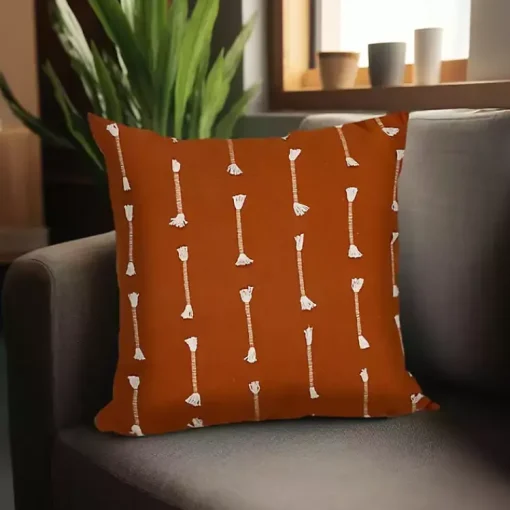 Sale Woven Lines Pillow Pillows