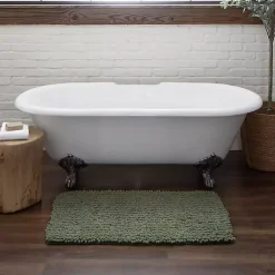 Kirklands Home Bathroom Rugs|Oregano Chenille Bath Mat, 34 in. Green