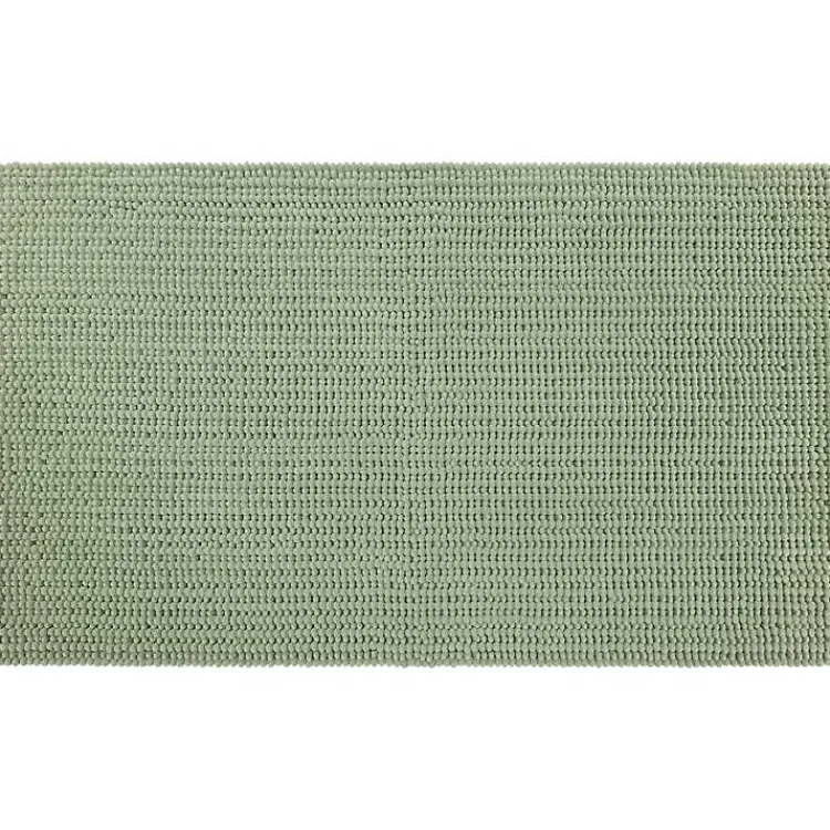 Kirklands Home Bathroom Rugs|Oregano Memory Foam Chenille Bath Mat, 45 in. Green