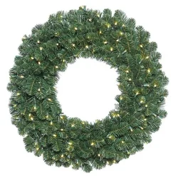 Outlet Oregon Fir Warm White Wide Bulb Wreath Wreaths