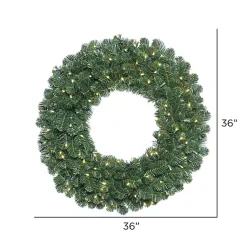 Outlet Oregon Fir Warm White Wide Bulb Wreath Wreaths